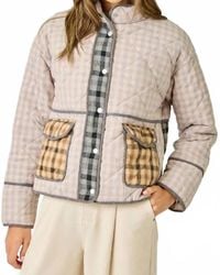 Mystree - Mixed Quilted Jacket - Lyst