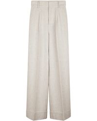 Alberta Ferretti - High-Waisted Wide-Leg Trousers With Tailored Fit - Lyst