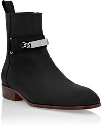Philipp Plein - Nabuk Boots Low Flat - Lyst