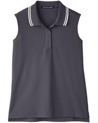 Devon & Jones - Crownlux Performanceplaited Tipped Sleeveless Polo - Lyst
