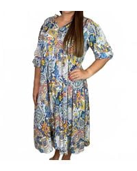 Umgee - Printed Maxi Dress - Lyst