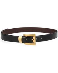 Versace - Solid Buckle Belt - Lyst