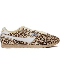 Autry - Windspin Low Leopard Print Pony Hair Low-Top Sneakers - Lyst