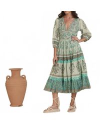 Mo Maya - Honeydew Flare Dress - Lyst