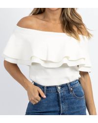 Sugarlips - Kaila Off Shoulder Sweater Top - Lyst