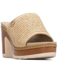Xti - Refresh Collection Block Heel Slip On Sandals - Lyst
