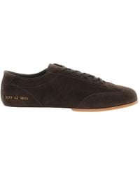 Common Projects - Tone Serial Number Driving Suede Low-Top Sneakers - Lyst