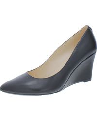Nine West - Cal9x9 Patent Pointed Toe Wedge Heels - Lyst