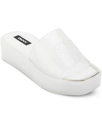 DKNY - Laren K1296573 Sandals Square Toe Slip On Slides Zap2004 - Lyst