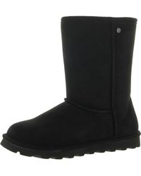 BEARPAW - Elle Faux Suede Pull On Mid-calf Boots - Lyst