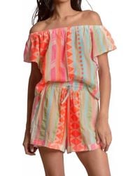 Elan - Neon Aztec Print Top - Lyst