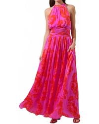 Sugarlips - Lailah Floral Landy Halter Maxi Dress - Lyst