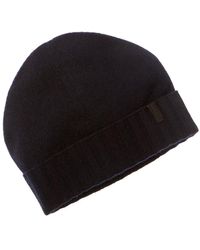 Vince - Reverse Jersey Cuffed Boiled Cashmere Hat - Lyst