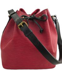 Louis Vuitton - Noe Leather Shopper Bag (pre-owned) - Lyst