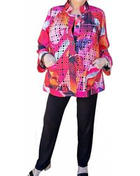 Lemon Grass - Laser Cut Reversible Jacket - Lyst