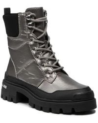 ALDO - Yuclya 13311198-042 Combat Boots Round Toe Ankle Jobb1736 - Lyst