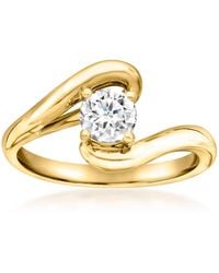 Ross-Simons - Lab-Grown Diamond Swirl Bypass Ring - Lyst