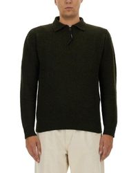 Aspesi - Textured Ribbed Wool Jersey - Lyst