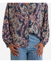 See U Soon - Olivia Floral Collared Blouse - Lyst