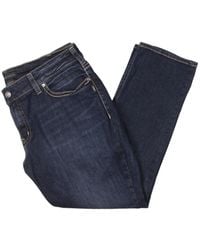 Silver Jeans Co. - Suki Mid Rise Dark Wash Straight Leg Jeans - Lyst