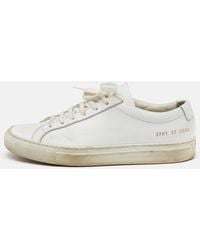 Common Projects - Leather Achilles Low Top Sneakers - Lyst