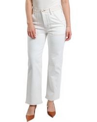FRAME - The Trapunto Straight Denim Trouser Pants - Lyst