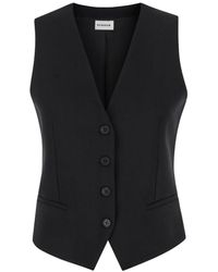 P.A.R.O.S.H. - Vest With Button Closure - Lyst