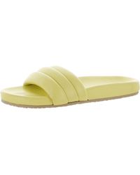 Seychelles - Low Key Leather Ribbed Slide Sandals - Lyst