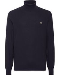 Philipp Plein - Knited Turtleneck Pullover Wool Silk Blend - Lyst