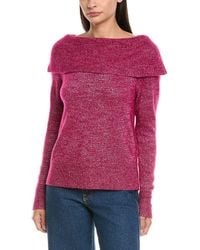 PAIGE - Metallic Izabella Wool-Blend Sweater - Lyst