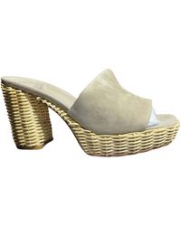 Jeffrey Campbell - Magda Wicker Suede Shoes - Lyst