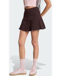 adidas - Twill Pleated Skirt - Lyst