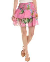 Cynthia Rowley - Nola Smocked Skirt - Lyst