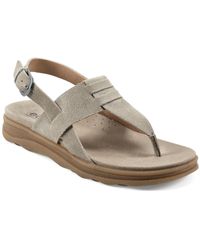 Earth - Luciana 8 Suede Thong Slingback Sandals - Lyst