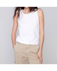 Charlie b - Knot Front Tank Top - Lyst