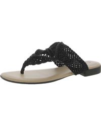 SOUL Naturalizer - Relax Leather Thong Slide Sandals - Lyst