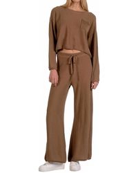 Elan - Drawstring Wide Leg Pants - Lyst