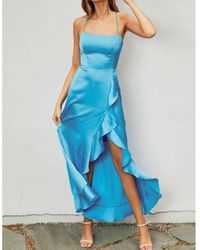 Dress Forum - Going Out Open Back Ruffled Maxi Dress - Lyst