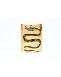 Avenue Chic - Leaf Snake Cuff - Lyst
