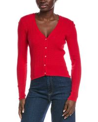 Autumn Cashmere - Pointelle Cardigan - Lyst