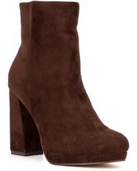 New York & Company - Fran Faux Suede Ankle Boots - Lyst