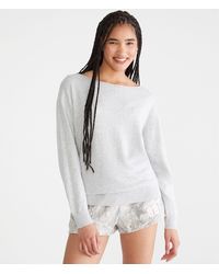 Aéropostale - Slouchy Slash-Neck Sweater - Lyst