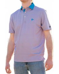 Old South Apparel - Rusty Microstripe Performance Polo - Lyst