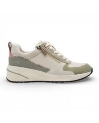 Tamaris - Platform Trainers Sneaker Zip Lace-Up Running Shoes Textile - Lyst