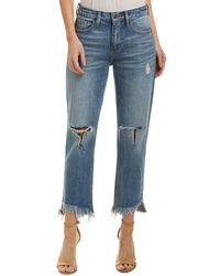 Hidden Jeans - Jeans Cutoff Distressed Fringe Cotton Cropped Ripped Jeans - Lyst