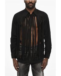DSquared² - Vintage Effect Shirt With Spread Collar - Lyst