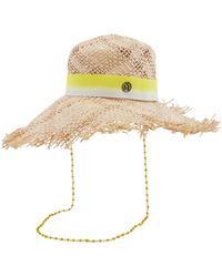 Maison Michel - Ladies Big New Kendall Tie Dye Ribbon Hat - Lyst