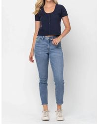 Judy Blue - Plus Size High Waist Jean With Fray - Lyst