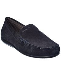 for Men Geox U Errico Moccasin in Grey Black Mens Slip-on shoes Geox Slip-on shoes 