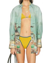 STAUD - Sandbar Button Cuffs Top - Lyst